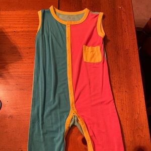 LE Colorblock Kyte Baby Sleeveless Romper